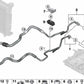 Tubería de retorno del radiador de aceite OEM 17227627753 para BMW F15, F85, F16, F86. Original BMW.