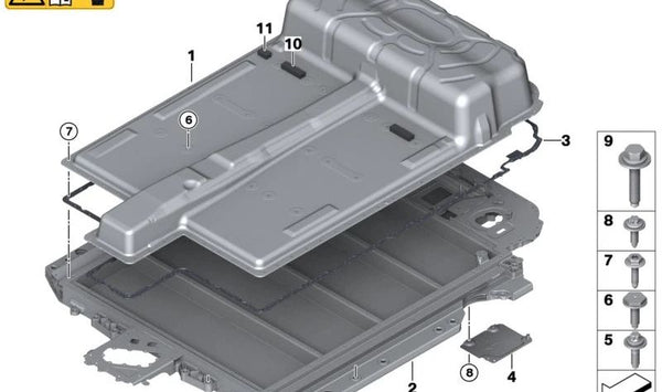 Tornillo para BMW Serie 2 U06, i I20, X1 U11, U12, X2 U10, MINI Mini U25 (OEM 61279487464). Original BMW