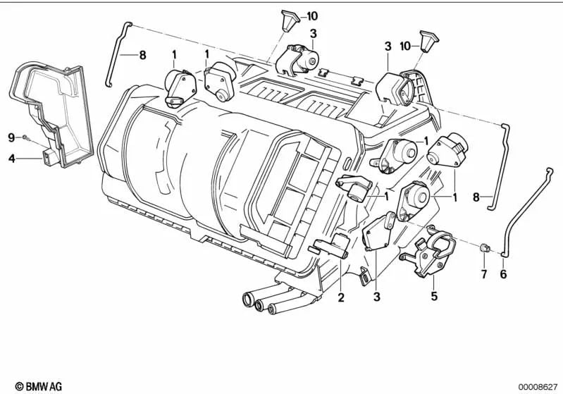 Cubierta izquierda para BMW E32, E31 (OEM 64111379573). Original BMW