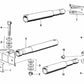 Amortiguador trasero lateral para BMW Serie 5 E12, Serie 6 E24 (OEM 51121917732). Original BMW