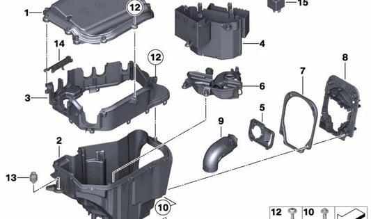 Brida para BMW Z4 E89 (OEM 12907578128). Original BMW.