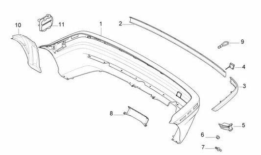 Soporte izquierdo para BMW E36 (OEM 51128146095). Original BMW