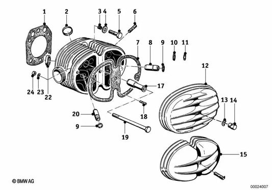 Junta de culata para BMW E46, F30, E70 (OEM 11120022168). Original BMW