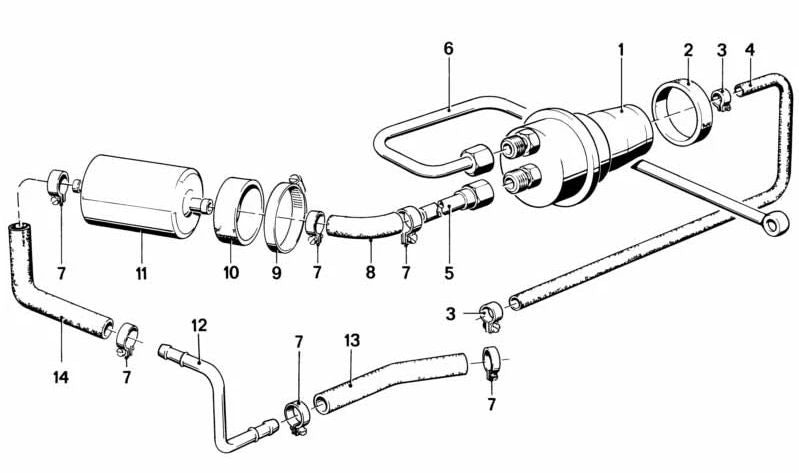 OEM -Kraftstofftank 16121118899 für BMW E21, E12. Original BMW.