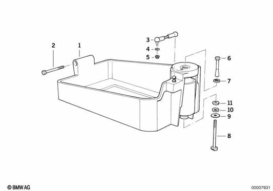 Assorbitore di vibrazioni per la serie BMW 3 E36 (OEM 51718169054). BMW originale.