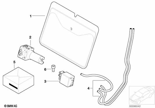 Juego de Fijación de Cables para BMW E60, E60N, E61, E61N, E65, E66, E70, E70N, E71, E72 (OEM 61117070505). Original BMW.