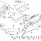 Tapa del sistema de retención infantil para BMW Serie 3 E46, E91, E91N, X3 E83, E83N, Z4 E86 (OEM 51473405879). Original BMW