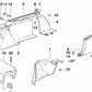 Cubierta cinturón de seguridad derecho para BMW Serie 5 E34 (OEM 51478149034). Original BMW