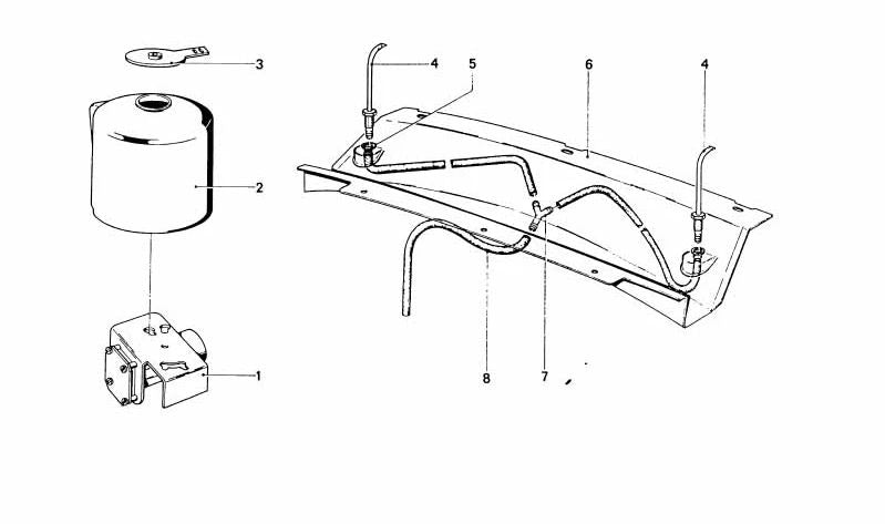 Módulo distribuidor de limpiaparabrisas OEM 61661350885 para BMW (E12, E21, E23, E24, E26, E28, E30). Original BMW.