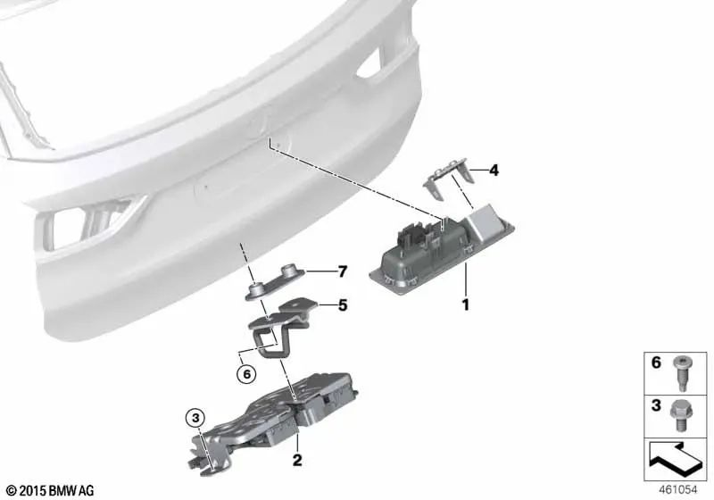 Gewindeplatte für BMW F45, F46, E46, F11, F48, F49 (OEM 51248254777). Original BMW.