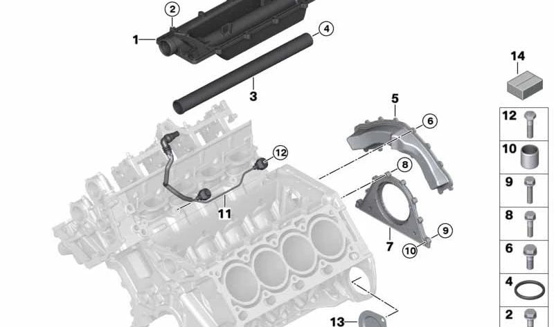 Sensor de detonación para BMW Serie 5 E39, E60, E61, Serie 6 E63, E64, Serie 7 E38, E65, X5 E53, E70, Z8 E52 (OEM 13627568421). Original BMW