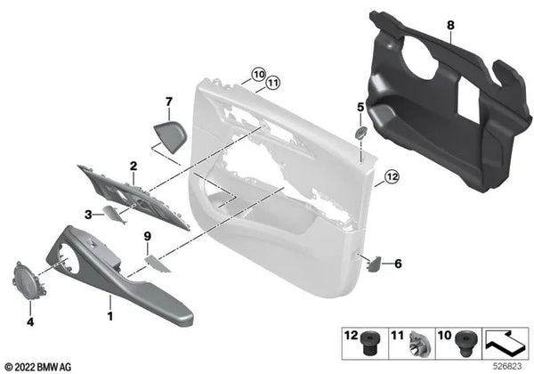 Cubierta del Botón de Bloqueo para BMW G09 (OEM 51415A011F0). Original BMW.