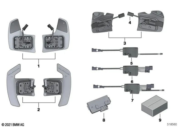 Unidad de Control HOD para BMW G42, G20, G20N, G21, G21N, G28, G80, G81, G22, G23, G26, G82, G83, F90N, G30, G30N, G31, G31N, G38, G38N, G32, G32N, G11, G11N, G12, G12N, F91, F92, G14, G15, G16, F97, F97N, G01, G01N, G08, G08N, F98, F98N, G02, G02N, F95,