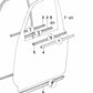 Sello de puerta delantero derecho para BMW E34 (OEM 51219061484). Original BMW