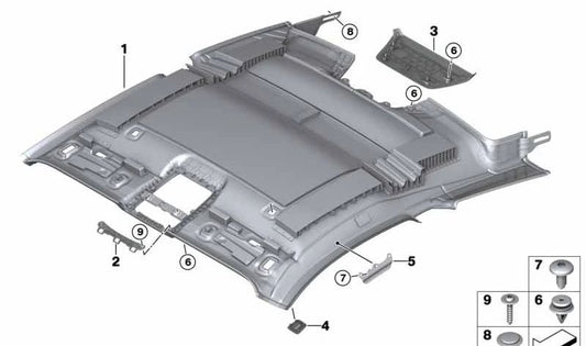 Embellecedor de Luz de Freno Trasera para BMW F92, G15 (OEM 51448070633). Original BMW