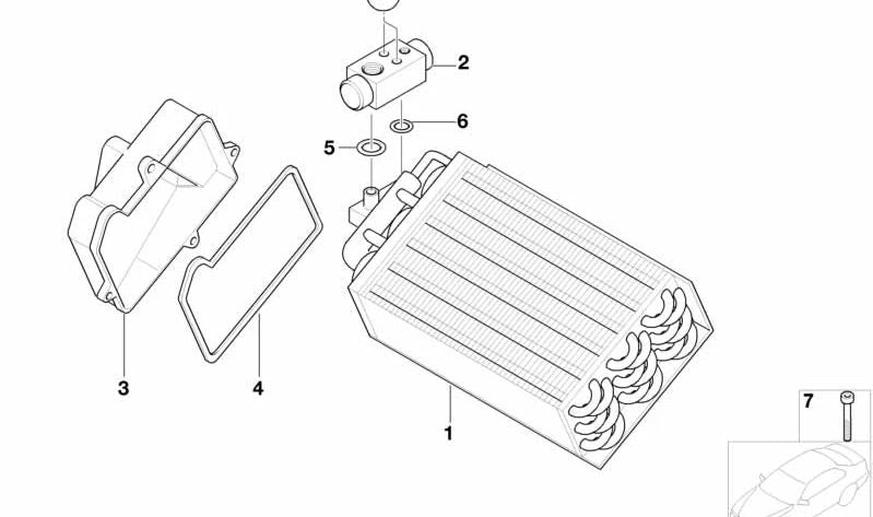 Junta Tórica para BMW E52 (OEM 64506904700). Original BMW