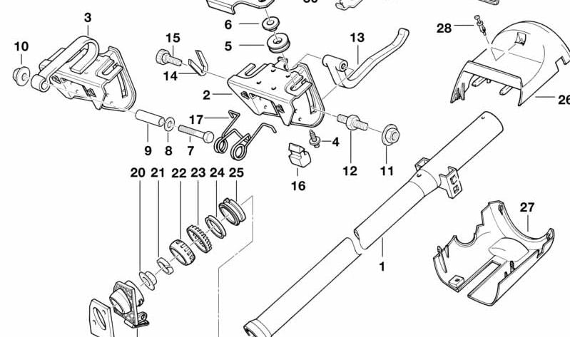 Cubierta para BMW Serie 3 E36 (OEM 32311160677). Original BMW.