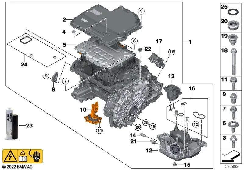 Electromáquinas Electrónica para BMW (OEM 12365A64B56). Original BMW