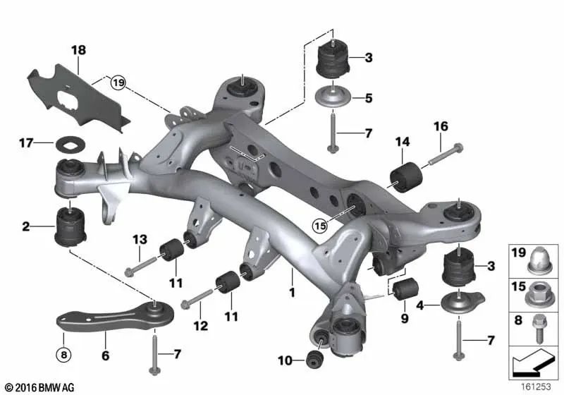 Protección contra piedras izquierda para BMW Serie 1 E81, E82, E87, E87N, E88, Serie 3 E90, E90N, E91, E91N (OEM 33316775538). Original BMW