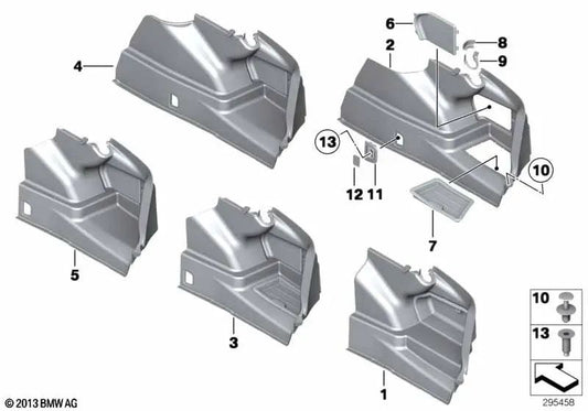 Rechter Rahmen für BMW F01, F01N, F02, F02N, F04 (OEM 51477258368). Original BMW