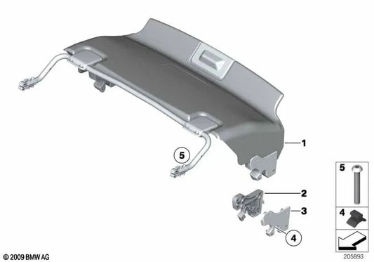 Left inner locking unit for BMW Z4 E89 (OEM 51477226143). Original BMW