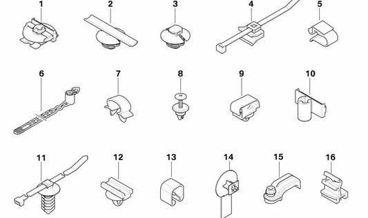 Connector Bracket for BMW E60, E61, E63, E64 (OEM 61136930031). Original BMW