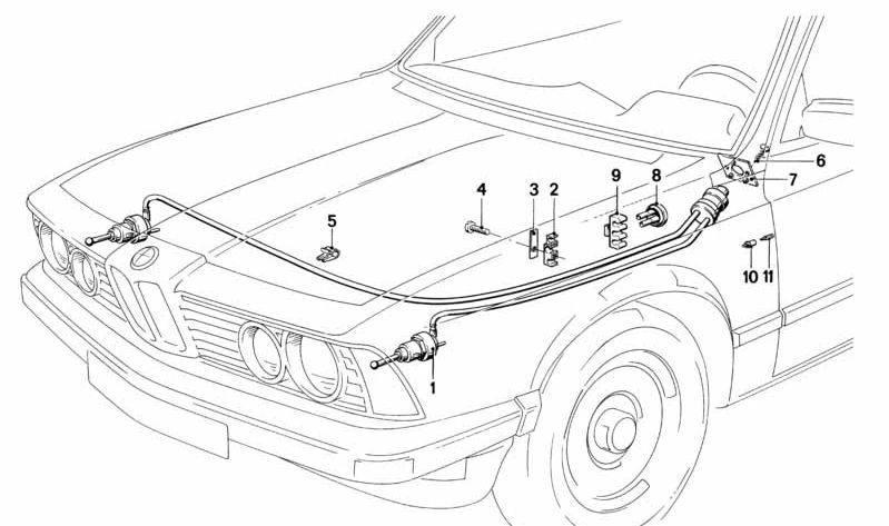 Regulador de alcance de los faros OEM 63121367280 para BMW E23. Original BMW.