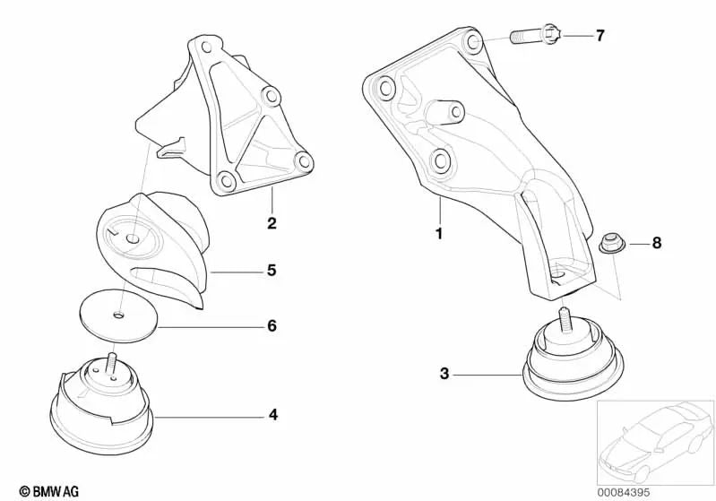 Escudo térmico derecho para BMW Serie 3 E46, Z4 E85, E86 (OEM 22111094624). Original BMW