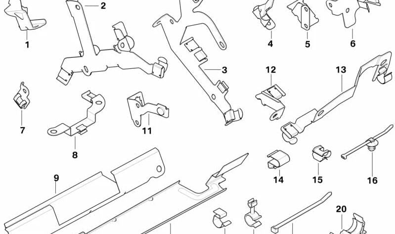 Soporte del Arnés de Motor para BMW E65 (OEM 12527515671). Original BMW