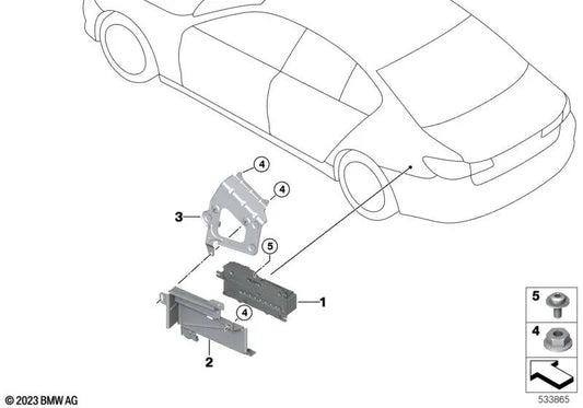 Booster para BMW Serie 5 F90, G30, G31, G38, Serie 6 G32, Serie 7 G11N, G12N, Serie 8 F91, G14, G15, X5 F95, G05, X6 F96, G06, X7 G07, XM G09 (OEM 65125A52E25). Original BMW