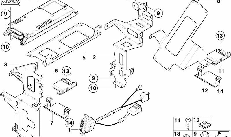 Soporte de Antena Base para BMW Serie 3 E46 (OEM 84136912160). Original BMW