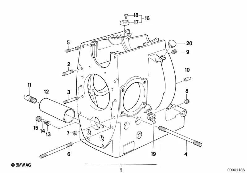 Resorte para BMW Serie R (OEM 11111337576). Original BMW