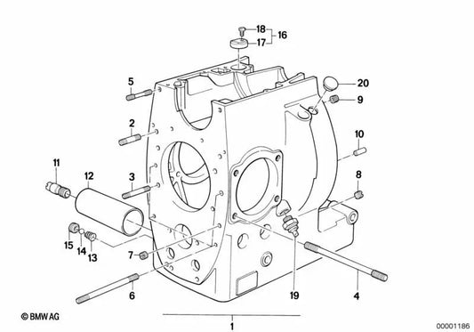 Resorte para BMW Serie R (OEM 11111337576). Original BMW