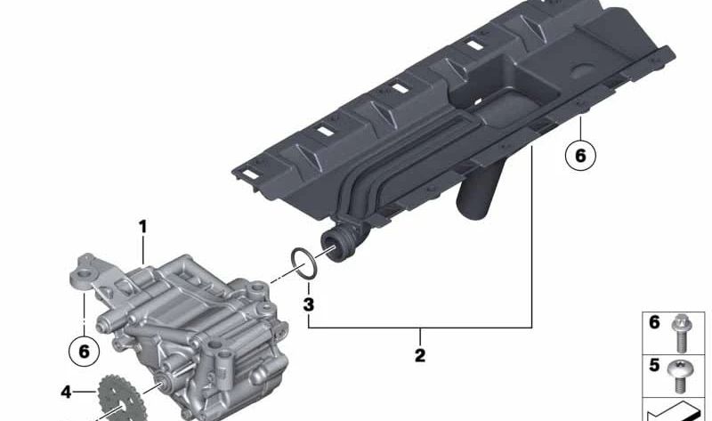 Bomba de aceite OEM 11417613549 para BMW E82, E88, F20, F21, F22, F23, E90, E91, E92, E93, F30, F31, F34, F35, F32, F33, F36, F07, F10, F11, F18, F06, F12, F13, F01, F02, E84, F25, F26, E70, F15, E71, F16. Original BMW