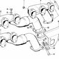 Brida para BMW Serie 5 E28, E34, Serie 6 E24, Serie 7 E32 (OEM 18111712070). Original BMW