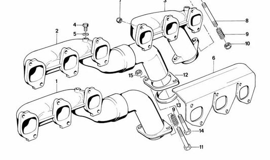 Dichtring para BMW Serie 5 E12, E28, E34; Serie 6 E24; Serie 7 E23, E32 (OEM 18111723532). Original BMW