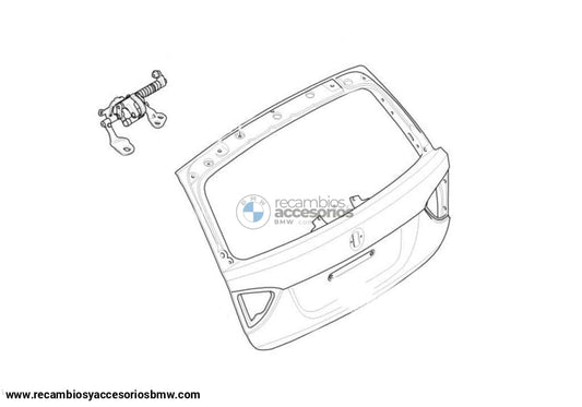 Bisagra De Tapa/cristal Portamaletas/maletero Para Bmw Touring E91. Original Recambios