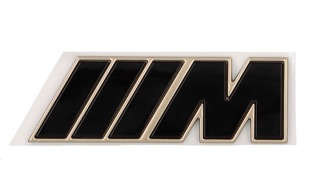 Logo Emblema M Letras Bmw En Negro Bronce Para Bmw. Original Recambios