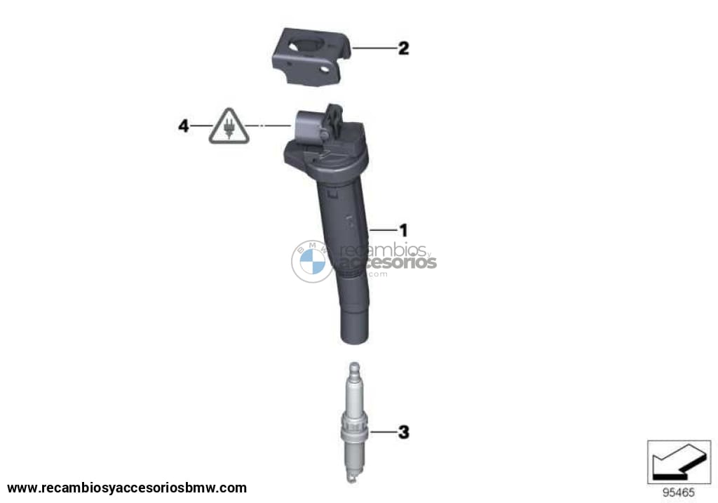 Bobina De Encendido Para Bmw E81 E82 E87 E88 E90 E91 E92 E93 E60 E61 F10 F11 E63 E64 . Original Bmw.