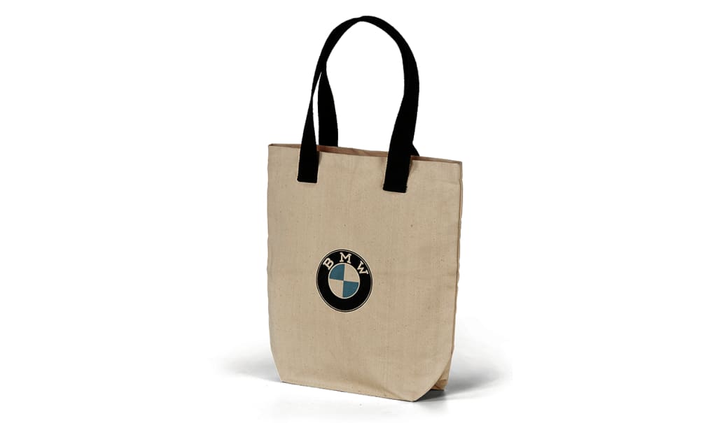 Bolso De Compras Bmw Classic Original Blanco. Original Merchandising