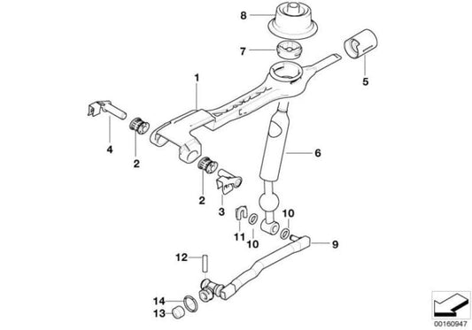 Brazo De Cambio Original Bmw Reforzado () Para E46. Original Recambios