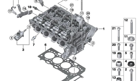 Suporte para BMW Série 1 F20N, F21N, Série 2 F22, F23, Série 3 F30N, F31N, F34N, F35N, G20, Série 4 F32, F33, F36, G22, G26, Série 5 G30, G31, G38, Série 6 G32, Série 7 G11, G12, X3 G01, G08, X4 G02 (OEM 11518646487). BMW original