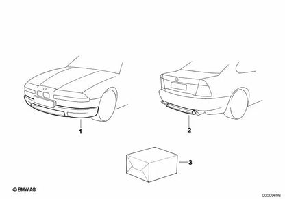 Primered coating for BMW E31 (OEM 51112253000). Original BMW