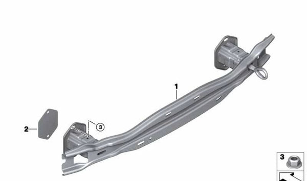 Soporte parachoques trasero para BMW Serie 4 F32, F33, F36, F82, F83 (OEM 51127285542). Original BMW