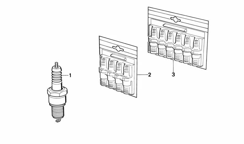 Bujía SW16 para BMW Serie 3 E30, E36 (OEM 12125A90C48). Original BMW