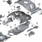 Rechts thermischer Beschützer OEM 11657856410 für BMW F90, F91, F92, F93. Original BMW.