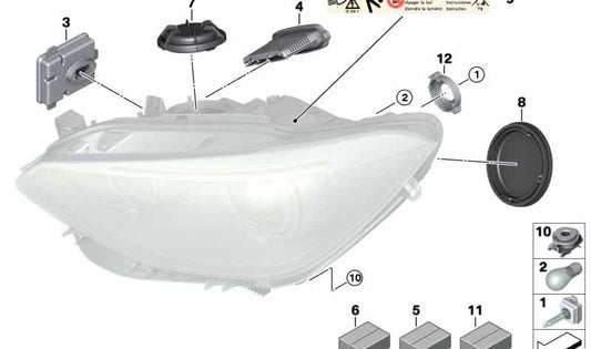 Modulo di controllo Faro per BMW F20, F21 (OEM 63117316145). BMW originale