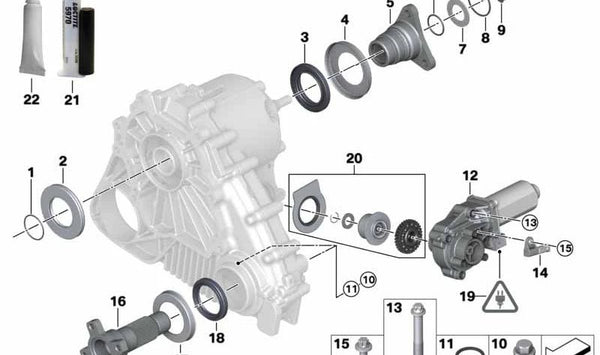 Juego de Separadores para BMW E83, E70, E53, E71, E72 (OEM 27107537629). Original BMW