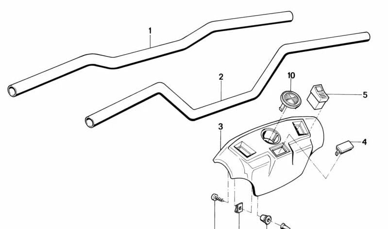 Tapa protectora de goma OEM 32711452444 para BMW (Modelos compatibles: R52, R53, K40, K41, K43, K44, K45). Original Motorrad