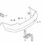 PDC-Halterungssatz hinten für BMW E92, E92N, E93, E93N (OEM 51127256103). Original BMW